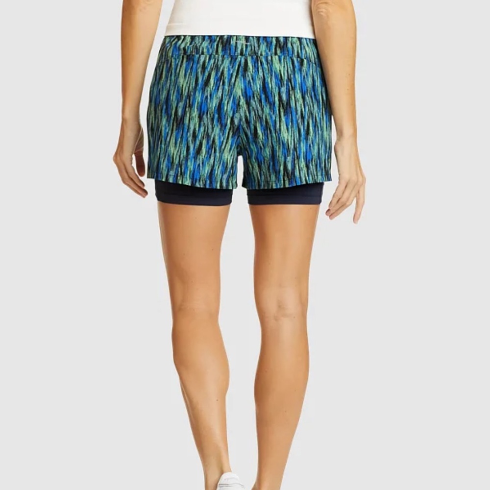 Eddie Bauer • Women’s Cove Trail Short (XL) • EUC Blue and Green - Picture 2 of 6